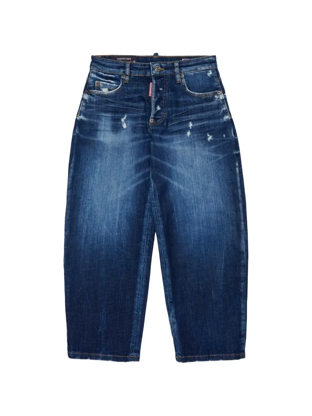 Брюки Amelia с эффектом потертости Dsquared2 Kids, синий