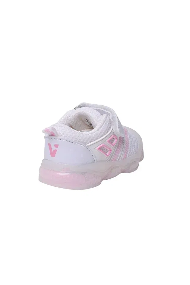 Детские туфли для девочек с подсветкой Vicco, White-75563 — фото 4