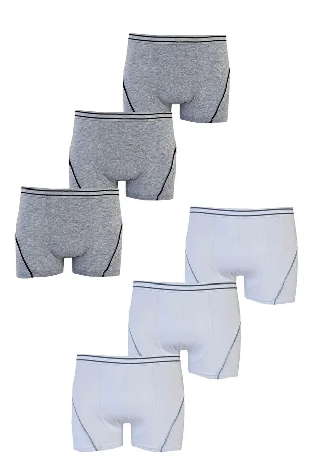 Детский комплект боксеров для мальчиков хлопковый Tutku, White-Grey