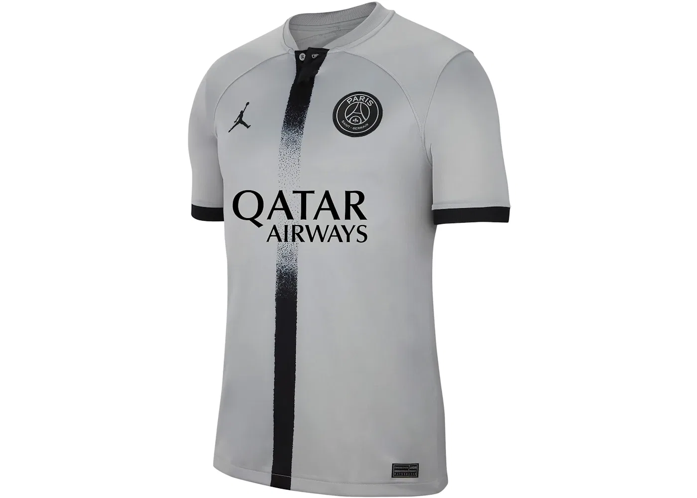 Мужская футболка с длинным рукавом Jordan Paris Saint-Germain 2022/23 Stadium Away Jersey, Light Smoke Grey