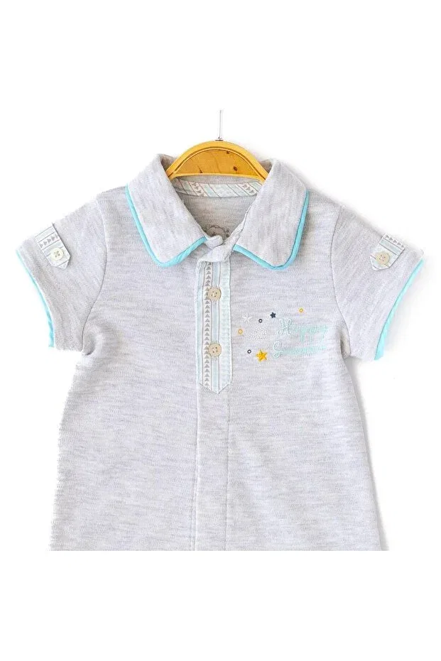 Детский комбинезон для мальчиков хлопковый Babydola, Grey — фото 2