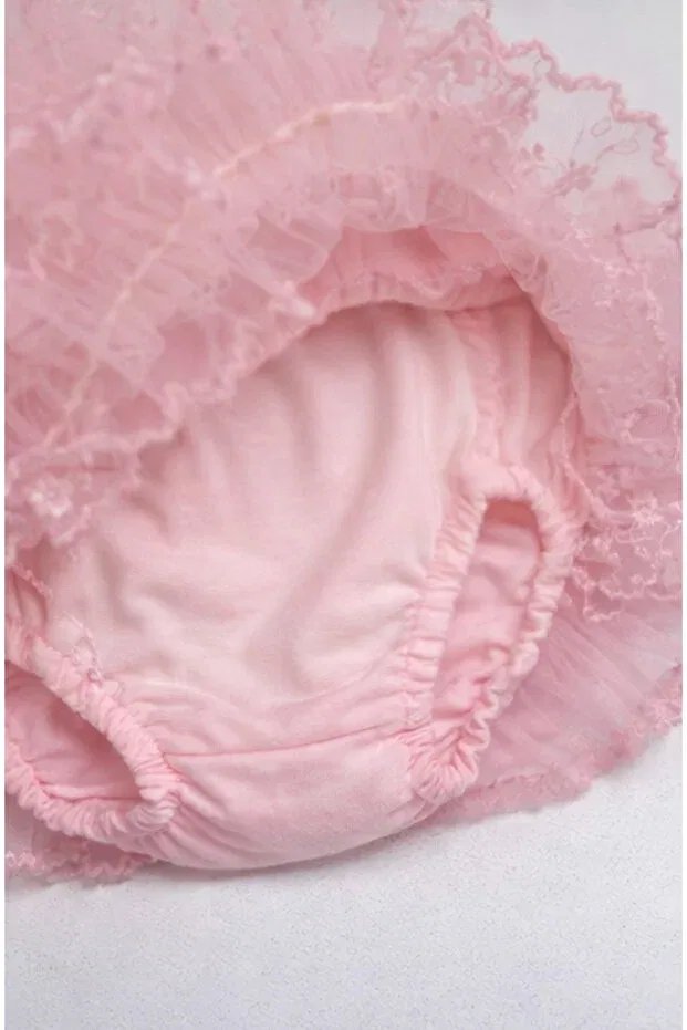 Детский комплект для девочек хлопковый Kardeşler Bebe, Lilac-Pink — фото 4