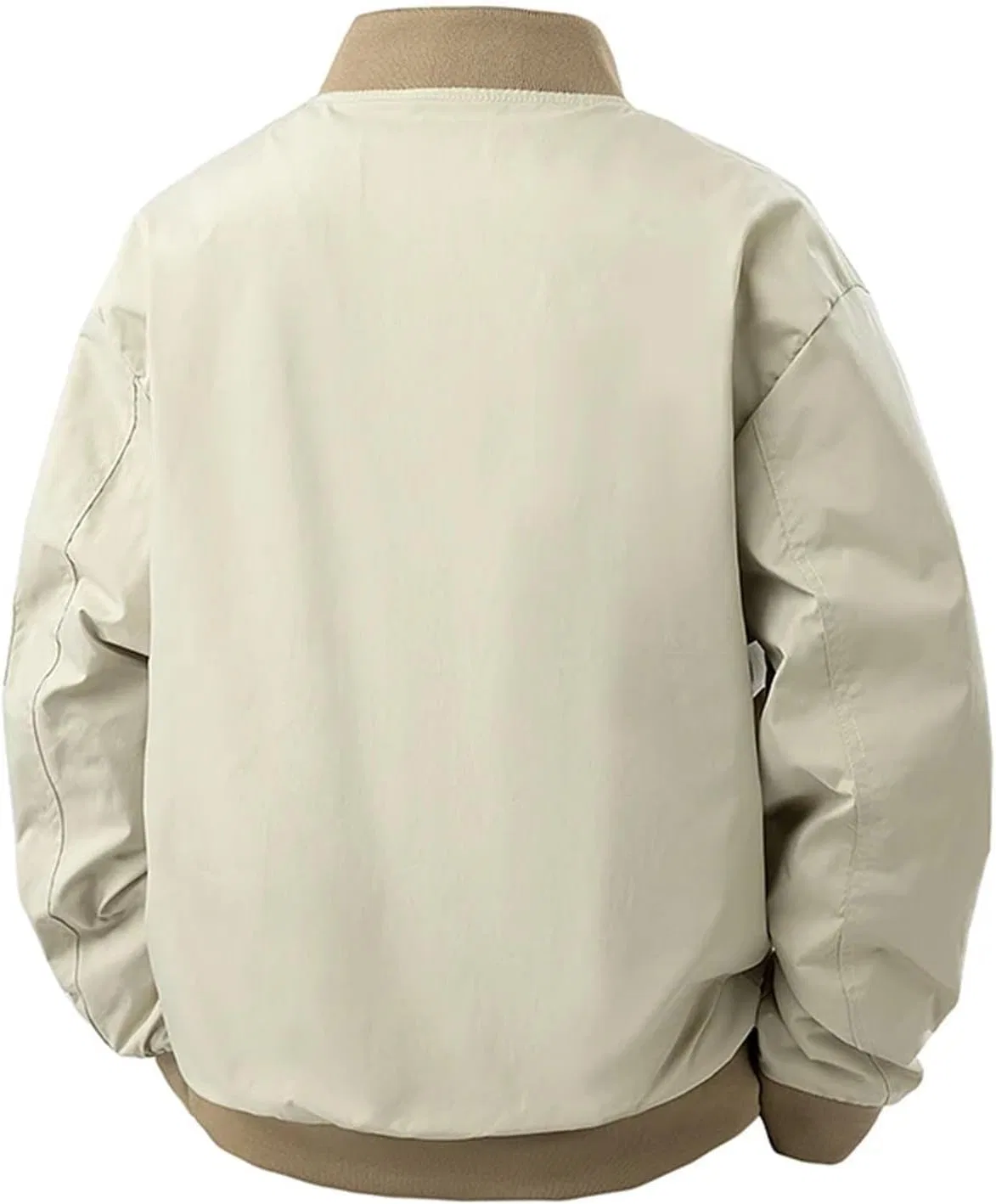 Мужское пальто-бомбер с воротником, свободного кроя, Panelled Workwear, чёрный — фото 3