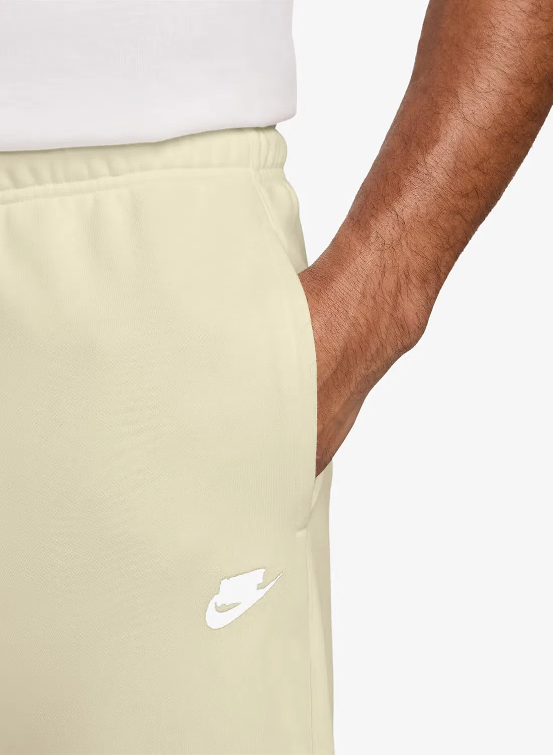 Брюки из флиса Club Nike, светло-хаки — фото 4