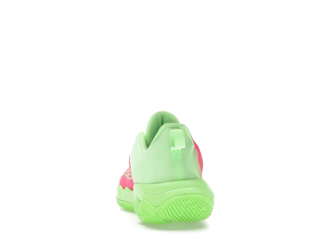 Детские кроссовки для мальчиков с длинным шнурком Nike Giannis Immortality 4 Eva, Lime Blast/Hyper Pink/Iron Grey — фото 4