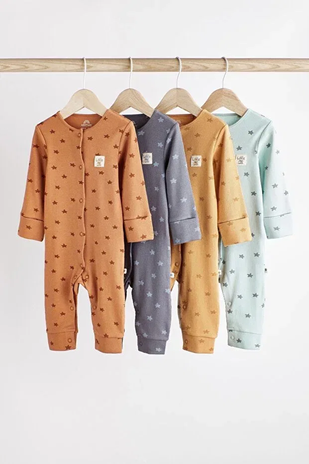 Детский комбинезон для сна с принтом 4-предметный набор Next Baby, Multicolor