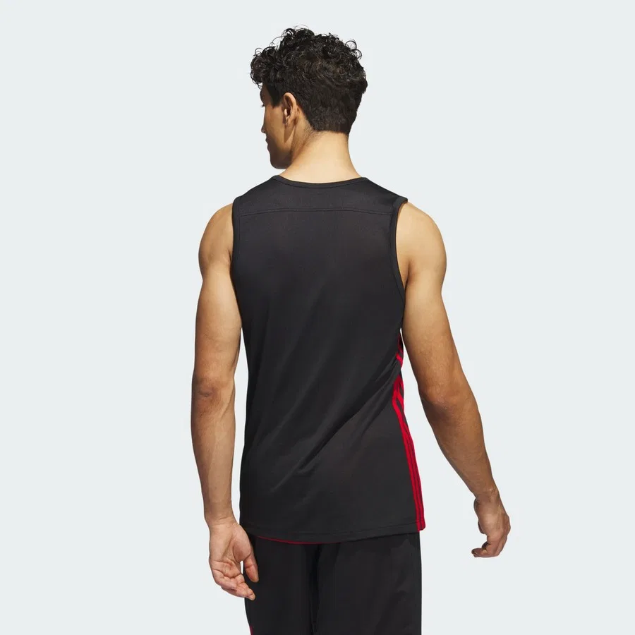 Спортивная футболка с принтом 3G Speed Reversible Jersey adidas, Черно-красный — фото 3