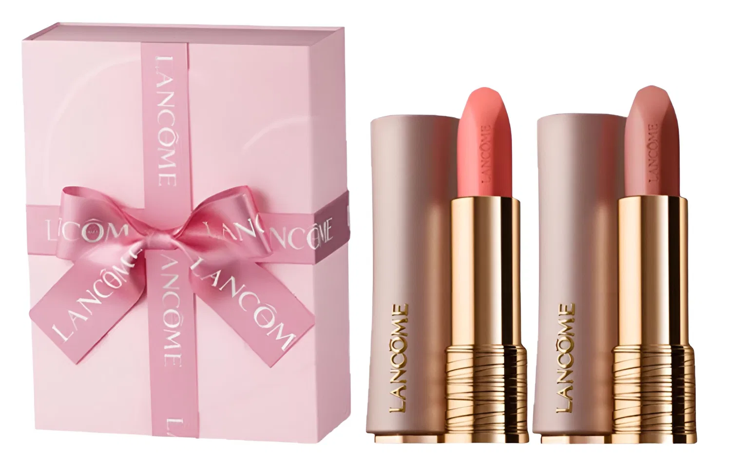 Женский набор матовых помад Pure Matte Lipstick #242 и #210, LANCOME, Red