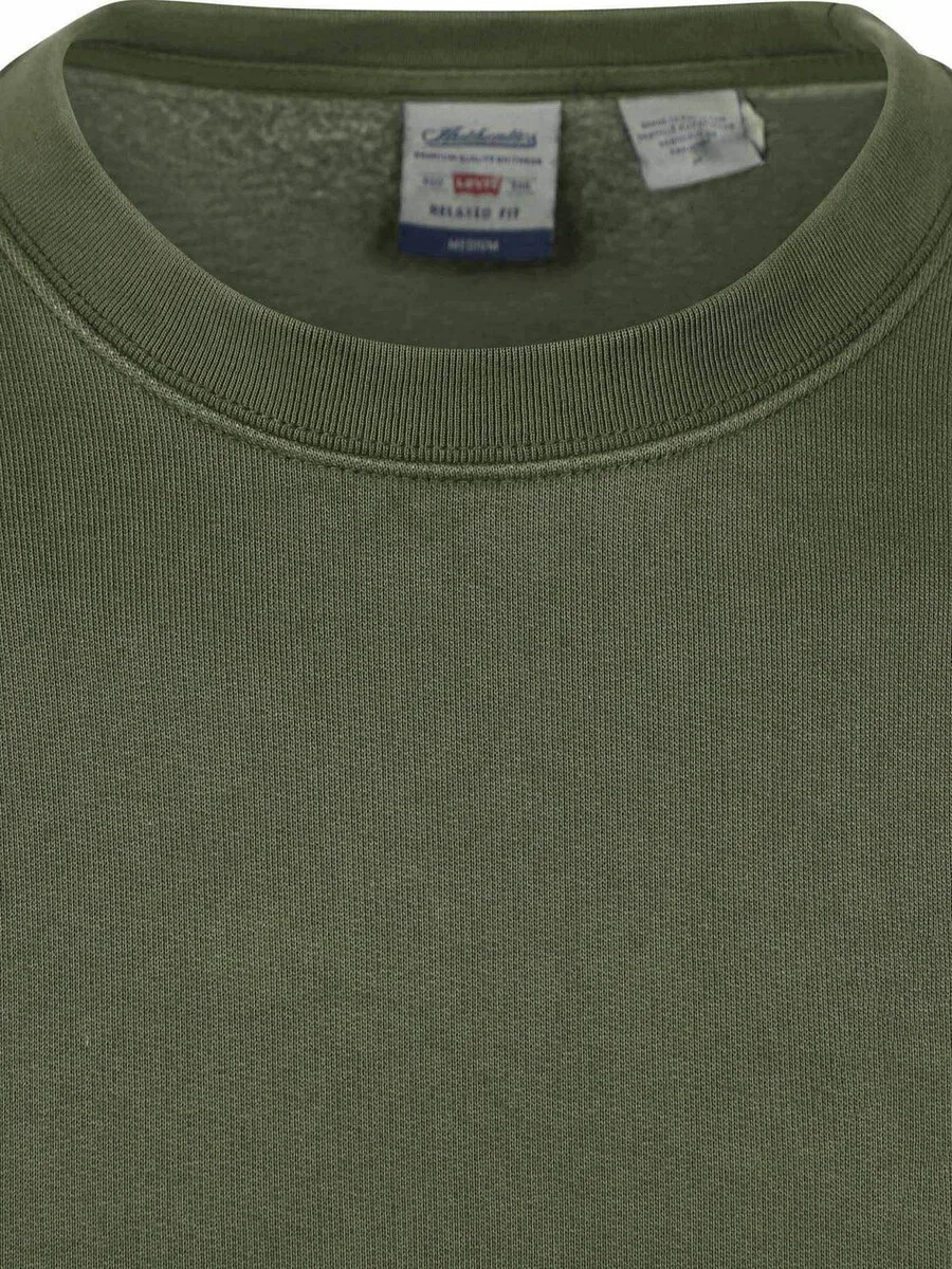 Толстовка LEVI'S темно-зеленого цвета — фото 3