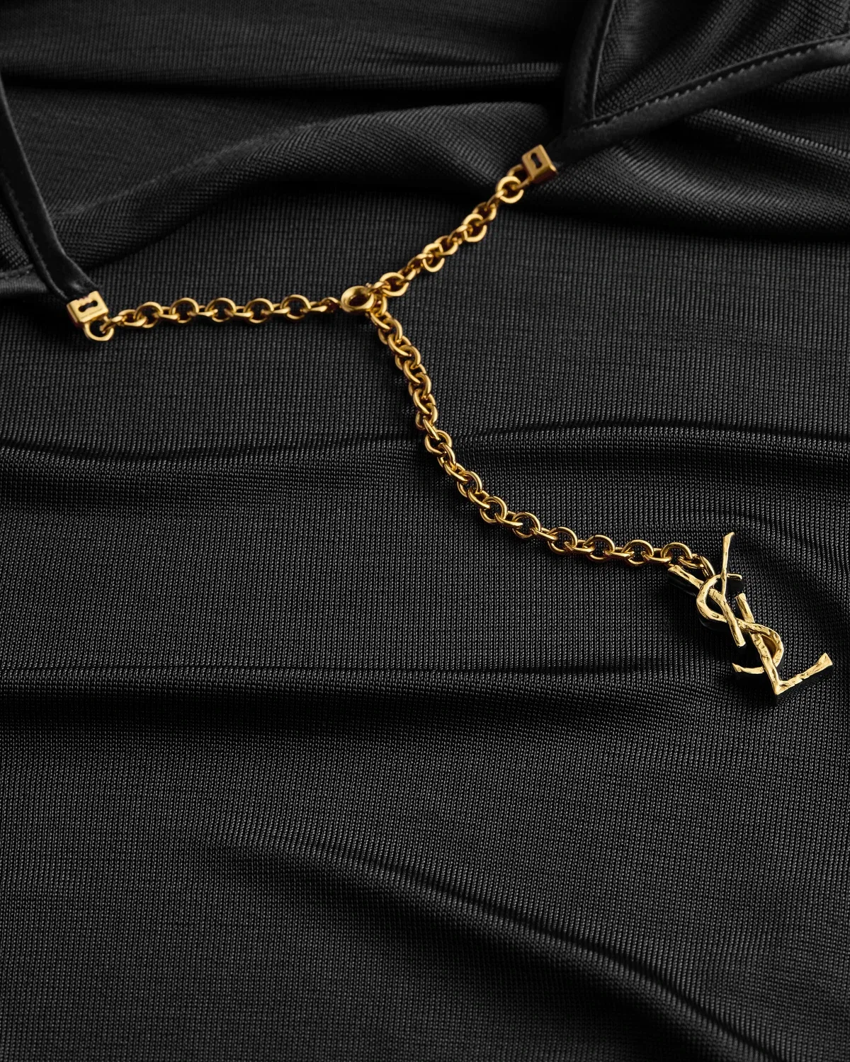 SAINT LAURENT Боди CASSANDRE из джерси с открытой спиной — фото 4