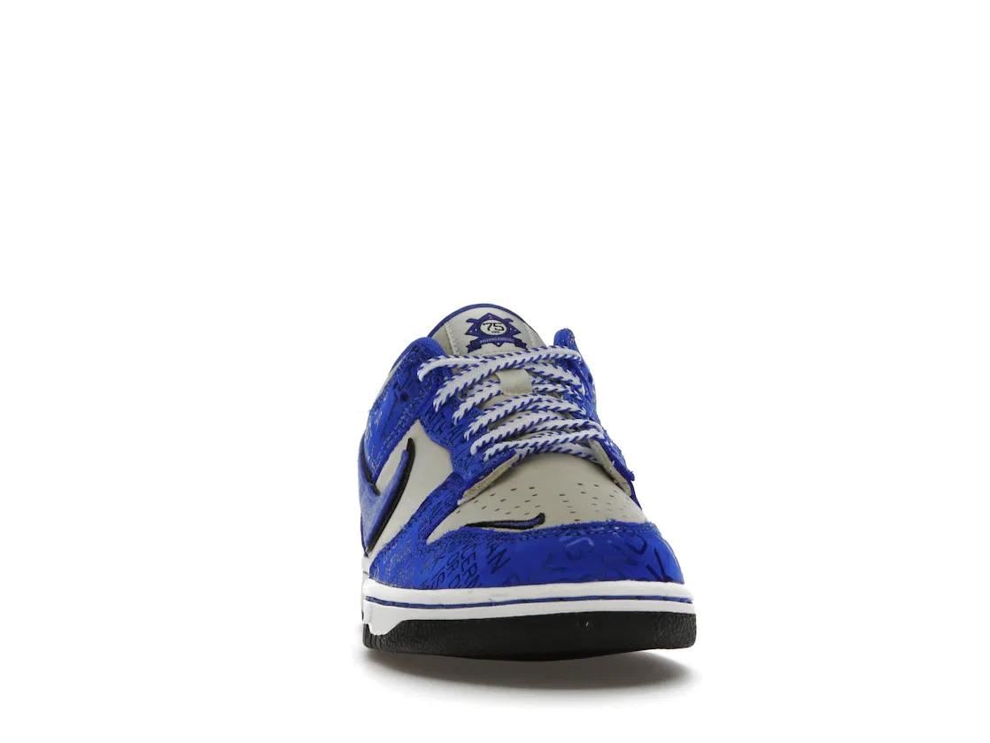 Детские кроссовки лимитированной серии Nike Dunk Low Jackie Robinson Nike, Racer Blue/Racer Blue Coconut — фото 2