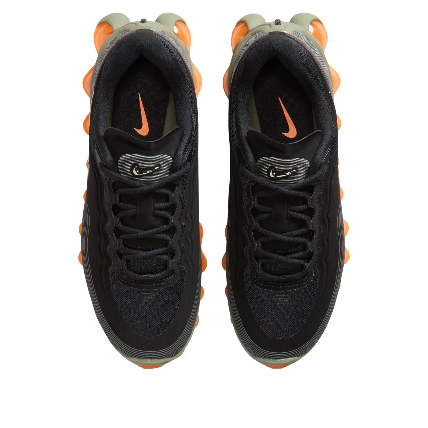 Детские кроссовки с синтетическим верхом Air Liquid Max 'Black Light Army' Nike, Black/Light Army/Pure Platinum/Metallic Silver — фото 3
