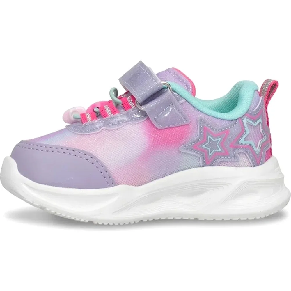 Детские кроссовки для девочек для ходьбы со светодиодной подсветкой Ramela Girl Kinetix, Lila — фото 4