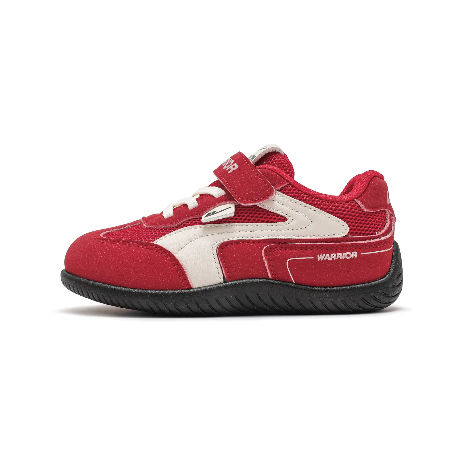 Детские кроссовки для девочек с низким верхом Red/Beige WARRIOR — фото 4