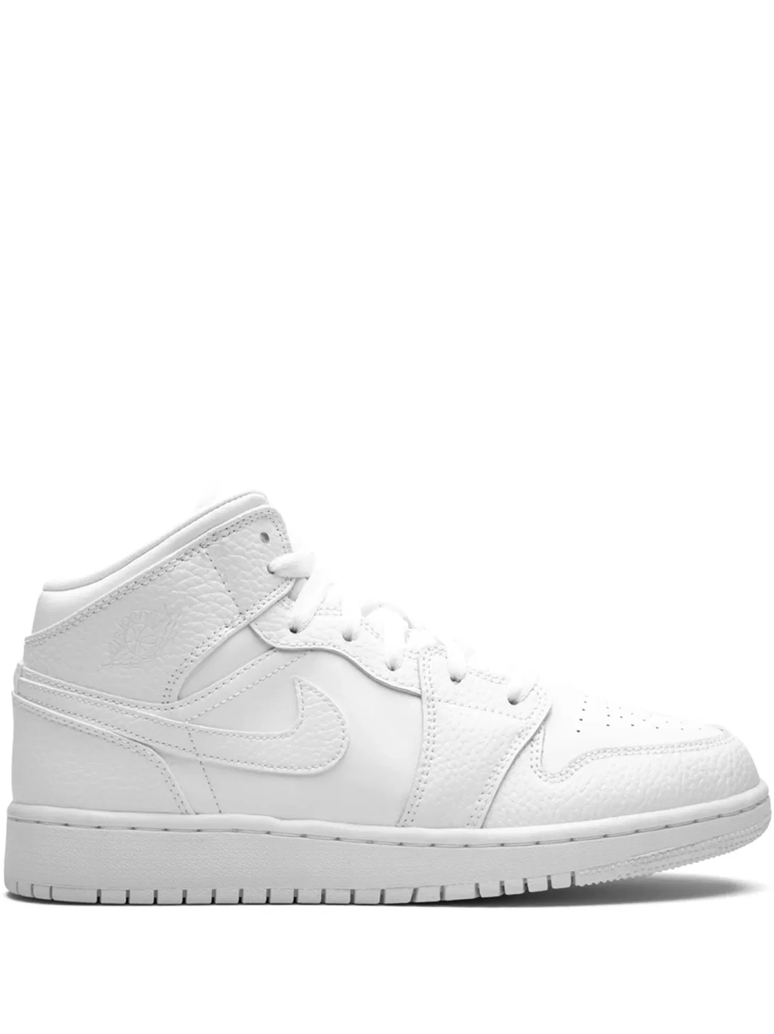 Кроссовки Air Jordan 1 Mid "Трипл Уайт", белый