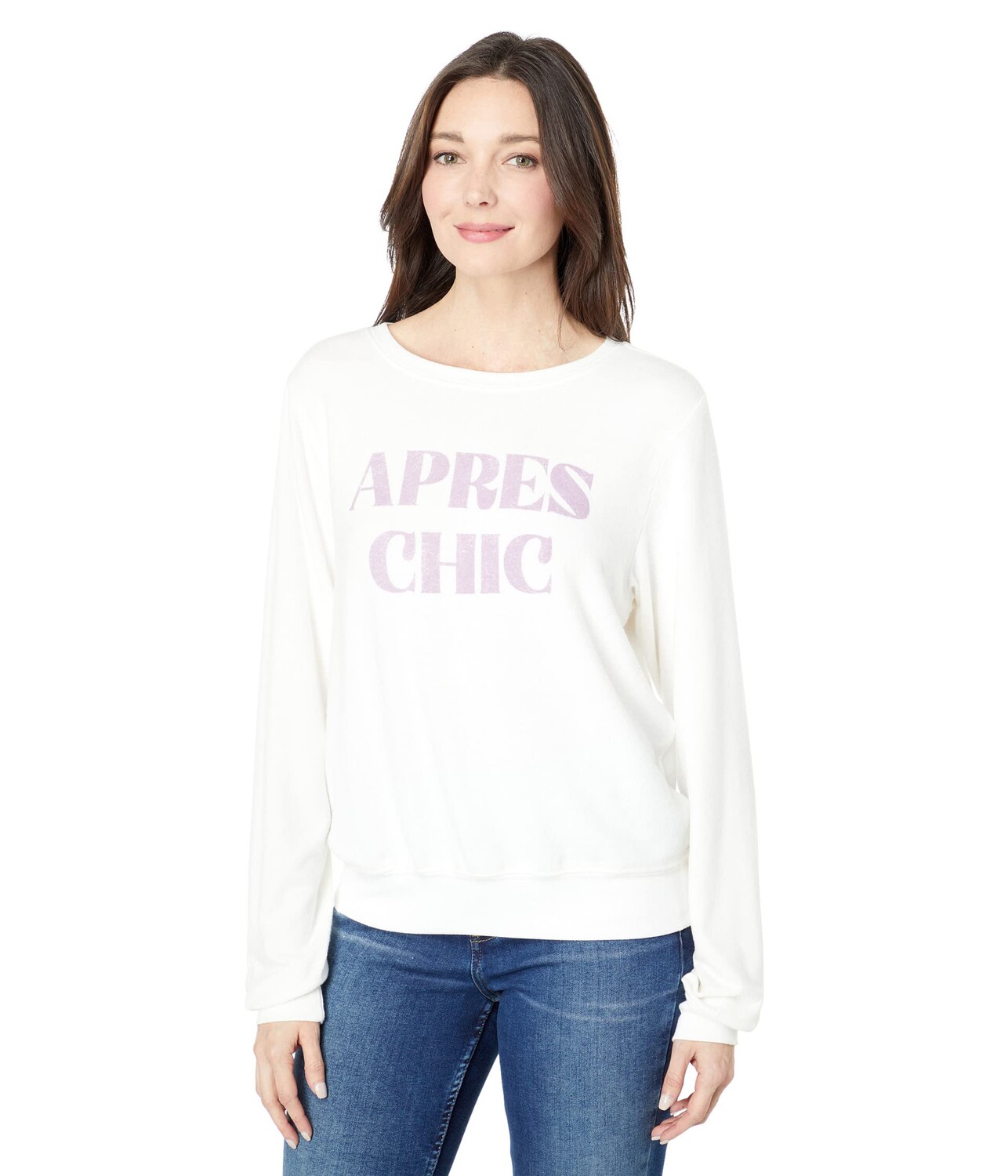 

Толстовка Wildfox, Apres Chic Sweatshirt in Brushed Hacci Jersey