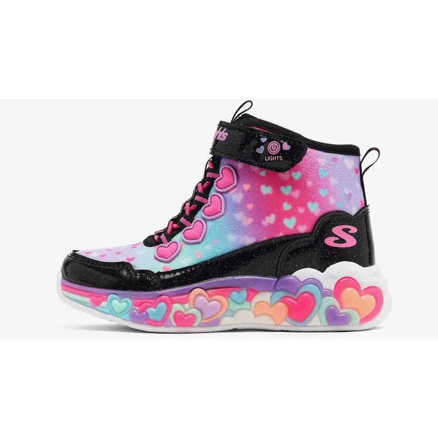 Ботинки с подсветкой Eternal Heart Lights Skechers, Черный — фото 2