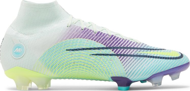 Бутсы Nike Mercurial Superfly 8 Elite FG 'Dream Speed - Barely Green Electro Purple', зеленый — фото 2