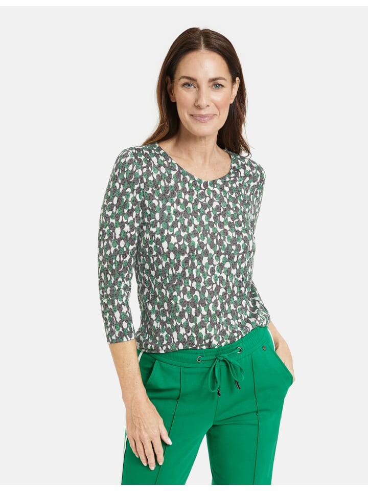 

Футболка Gerry Weber 3/4 Arm, цвет vibrant green/navy dots