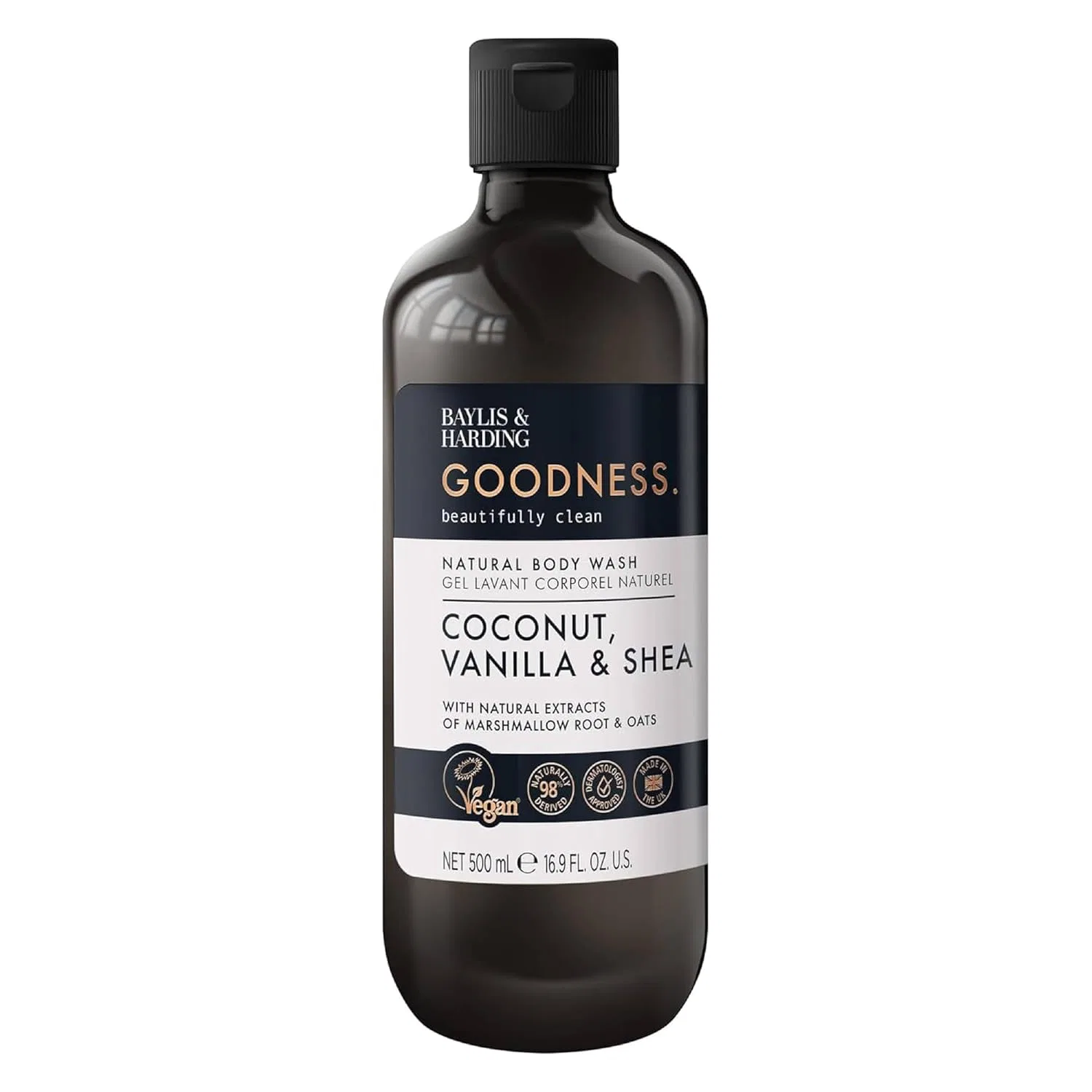 Гель для душа Coconut, Vanilla & Shea, Baylis & Harding, набор 3 шт., 500 мл