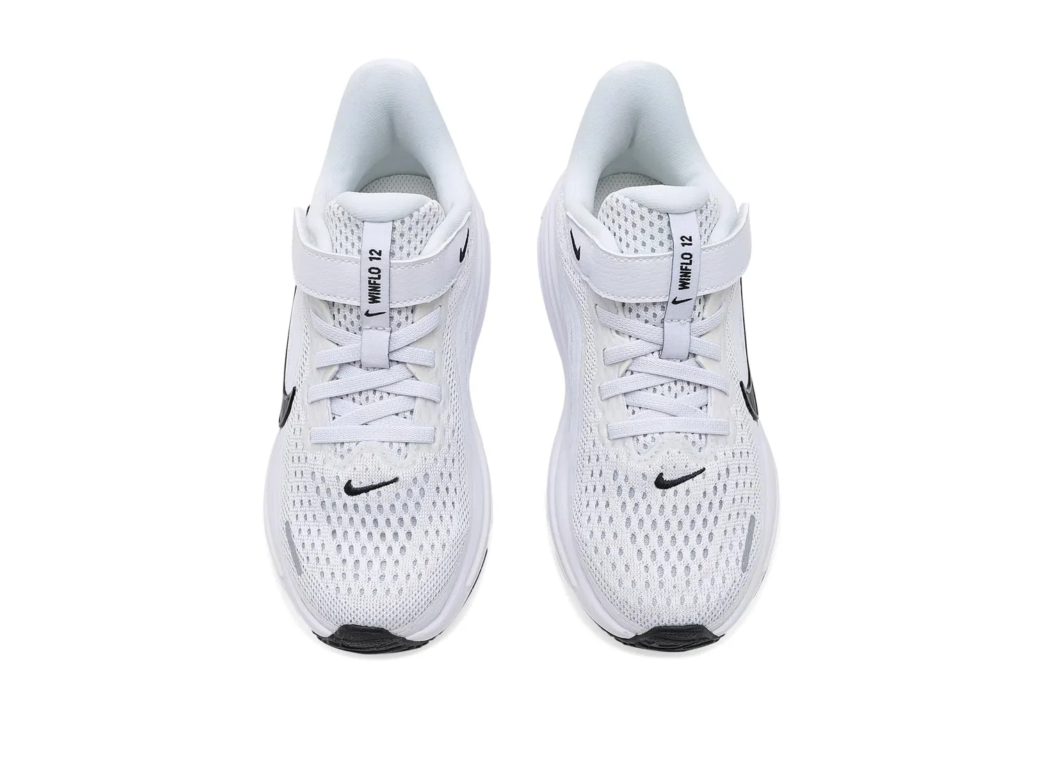 Кроссовки Winflo 12 (для маленьких детей) Nike Kids, White/Black/Pure Platinum — фото 3