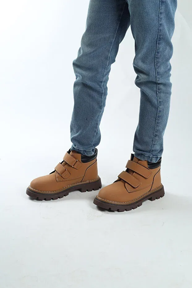 Детские ботинки для мальчиков водонепроницаемые Moda Lime, Tan Color — фото 3