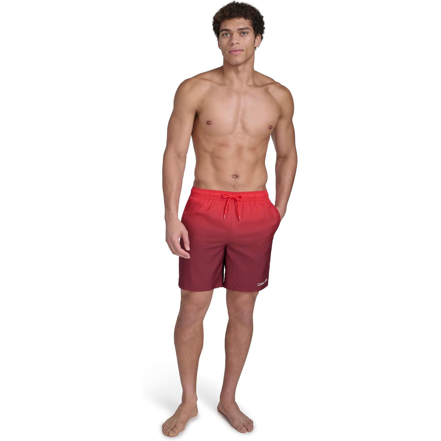 Плавательные шорты Calvin Klein Volley Quick Dry Lightweight, красный