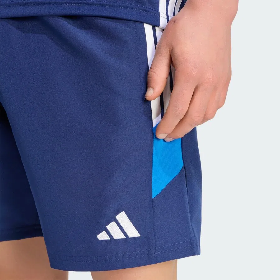 Спортивные брюки ADIDAS PERFORMANCE Regular Workout Pants 'Tiro Es' в лазурном и темно-синем цветах — фото 3