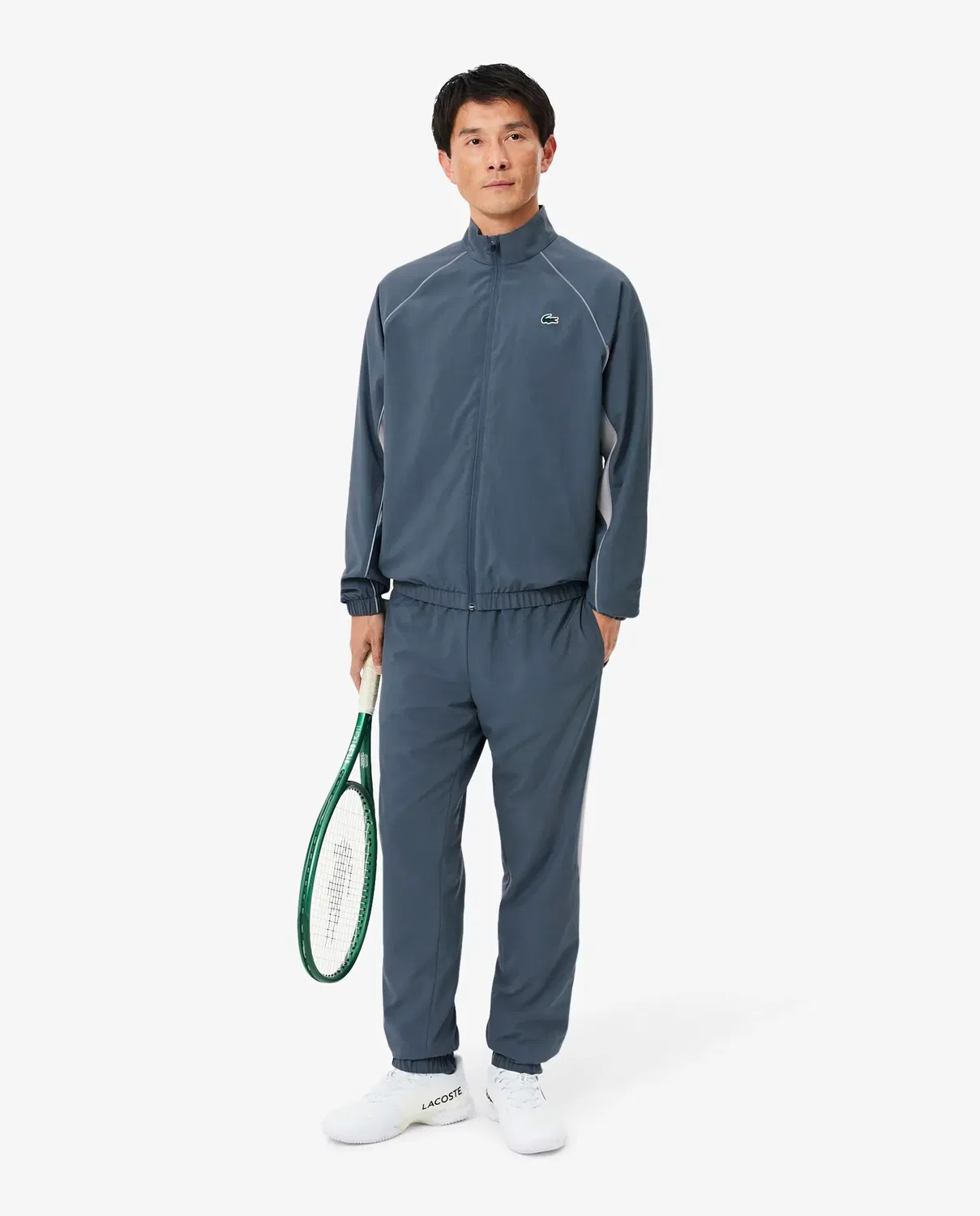 Мужской спортивный костюм для тенниса с контрастной отделкой Lacoste, Gris
