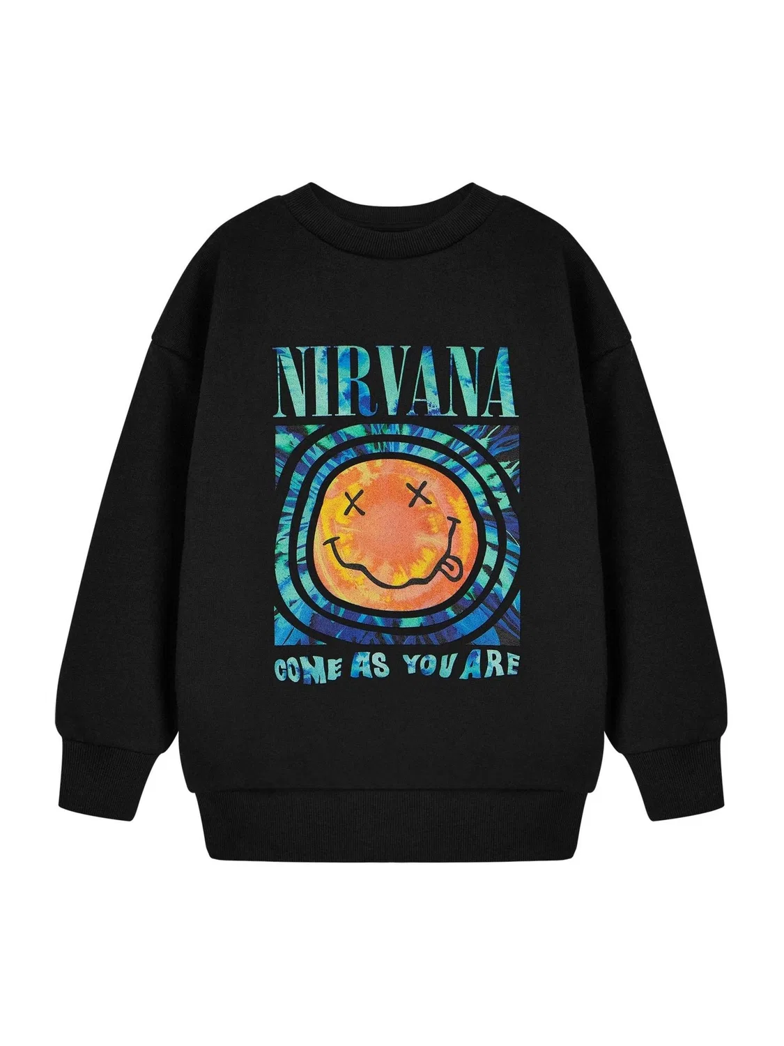 Свитшот с принтом Nirvana Vanilla Underground, черный