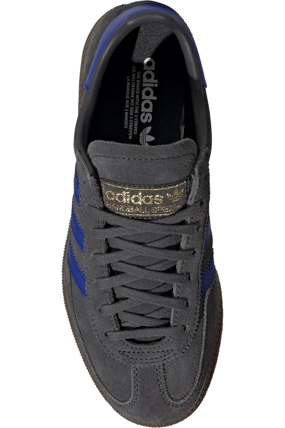 Кроссовки детские для гандбола Handball Spezial adidas, Carbon/Lucid Blue/Gum5 — фото 4