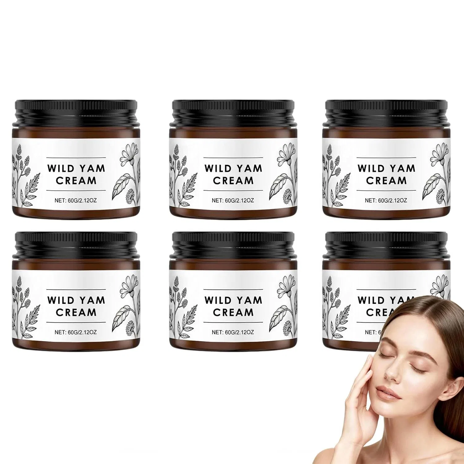 Крем Wild Yam Cream, XUSHAOLUN, 6 шт, 60 г