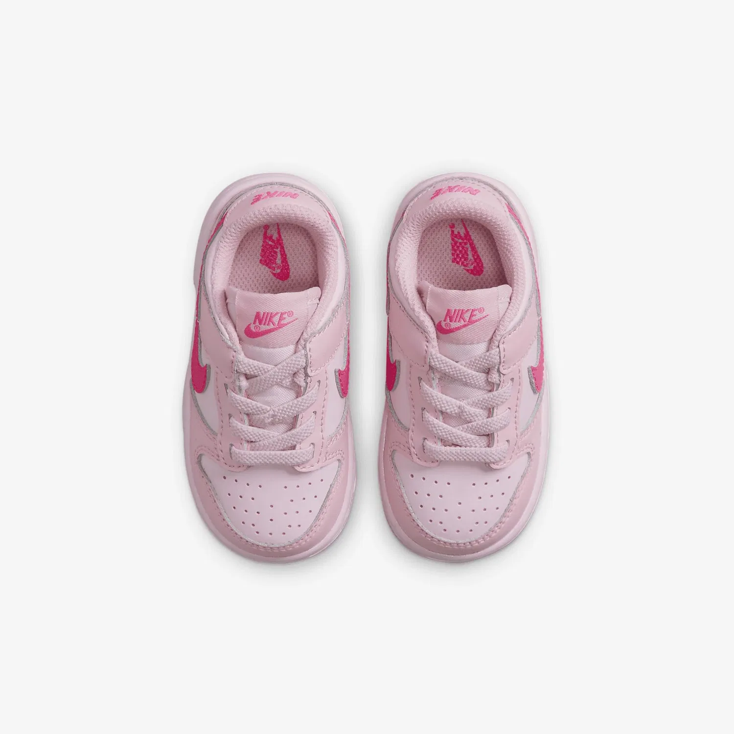 Детские кроссовки для девочек Dunk Low NIKE, Soft Pink Foam Pink Pink Hyper Pink — фото 4