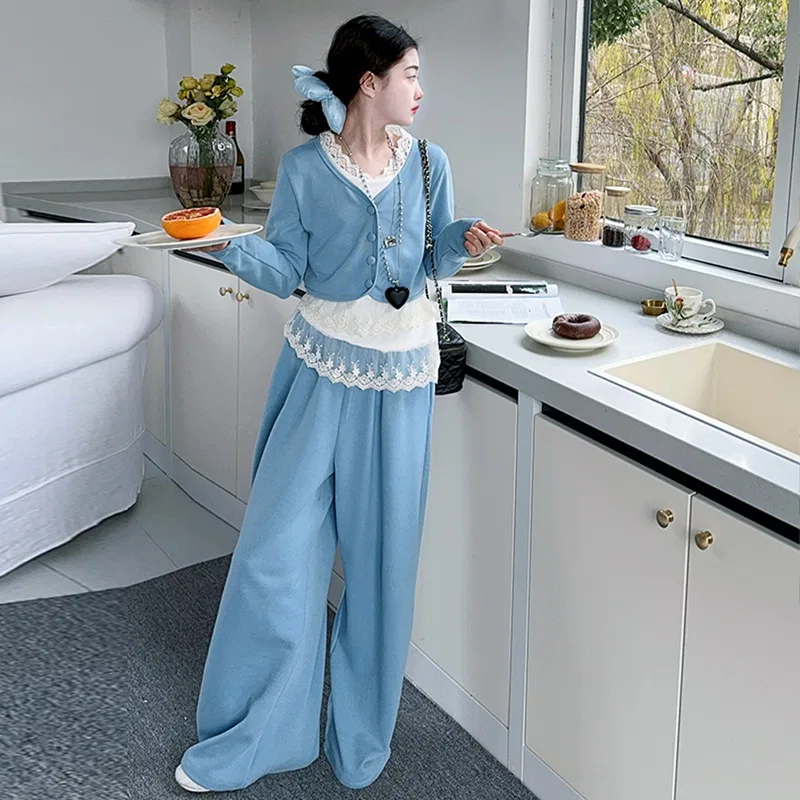 Детский спортивный комплект с курткой и топом Lanza, Blue — фото 3