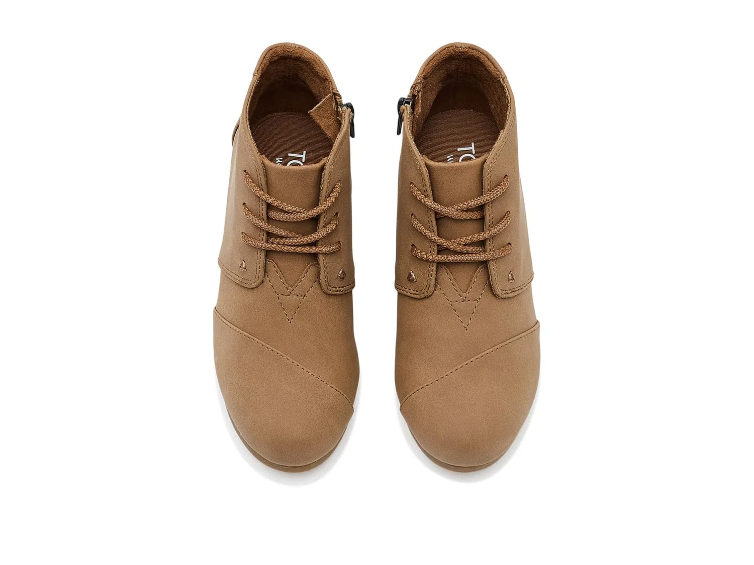 Ботинки Desert Wedge (для маленьких и больших детей) Toms Kids, Brown — фото 3
