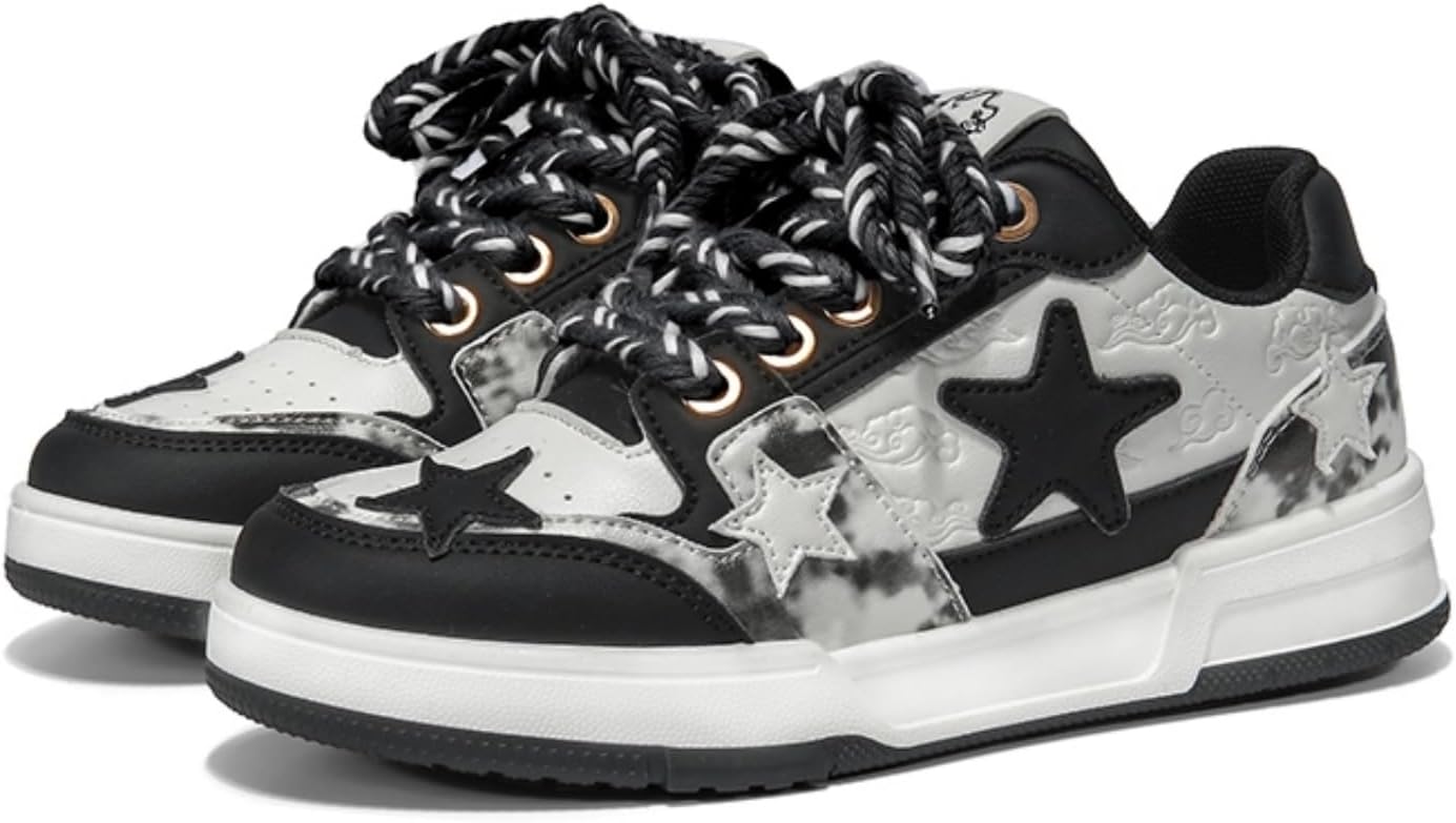 

Обувь Star Shoes, милые кроссовки в стиле Y2k, массивные повседневные прогулочные туфли, унисекс, для пар, для девушек, противоскользящие, удобные, для путешествий, отдыха на природе, спорта, школы. Размеры 5.5-9.5 Generic, черный