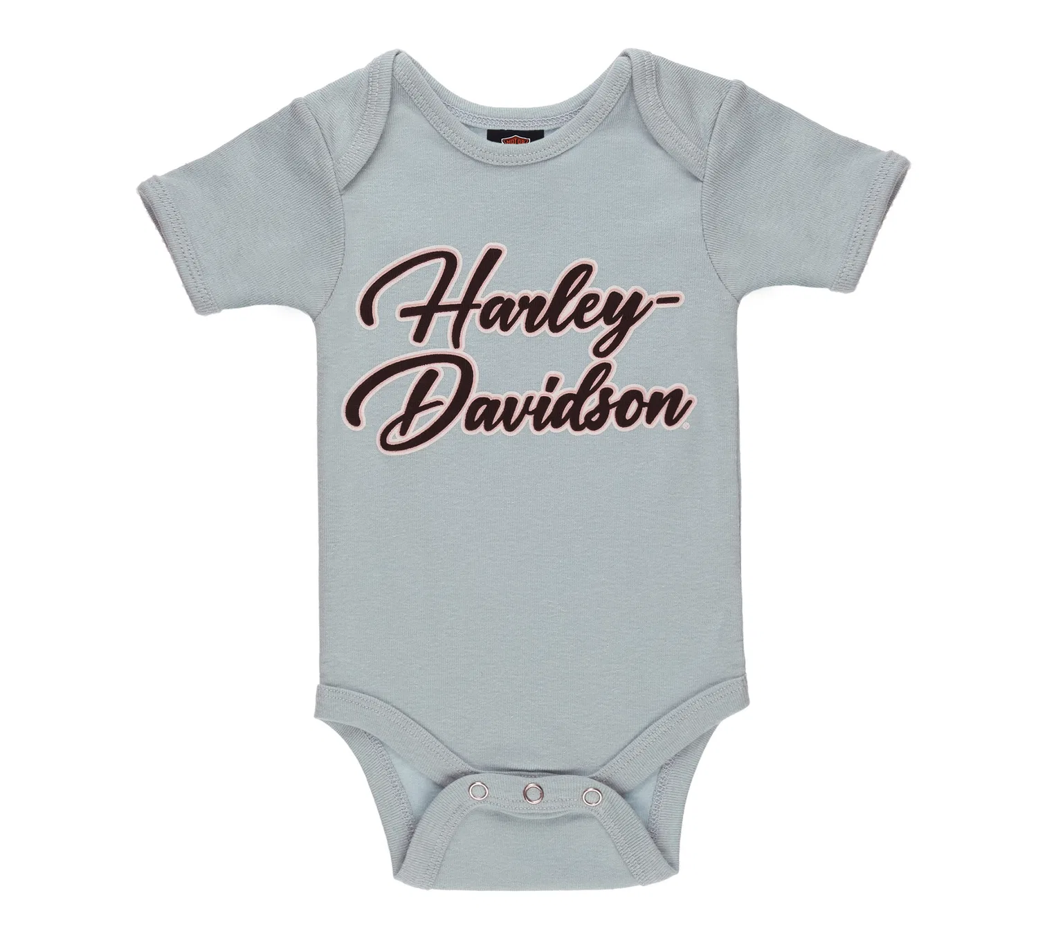 Детский бодик с принтом комплект бодиков Grandpa Rides a Harley Harley Davidson, Grey Heather/Grey Mist — фото 2