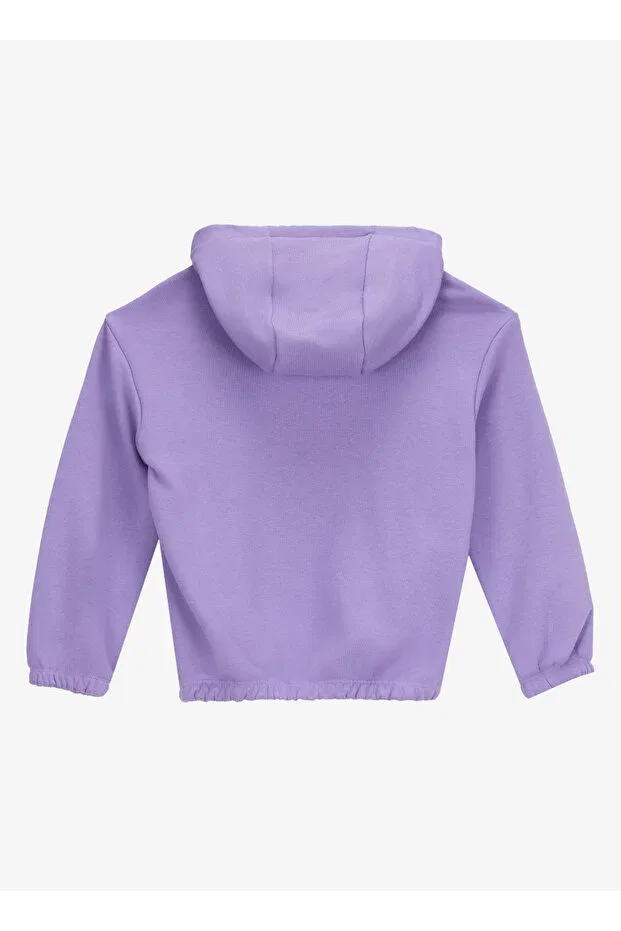 Детское худи для девочек с принтом Barbie, Lilac — фото 2