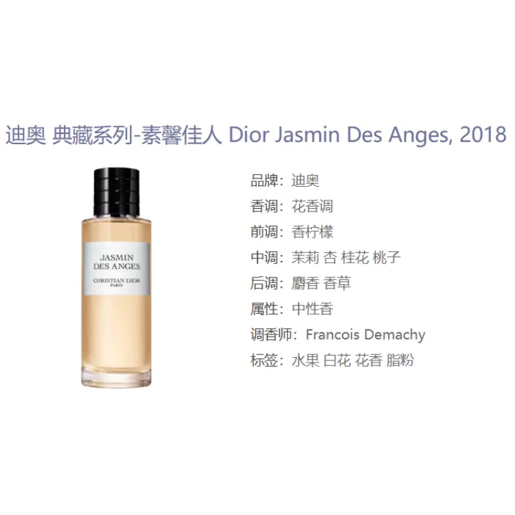 Парфюмерная вода DIOR Collectible Simple Elegance Beauty Perfumes Floral Fruity Accord EDP Jasmine Osmanthus Vanilla, 50 мл — фото 3