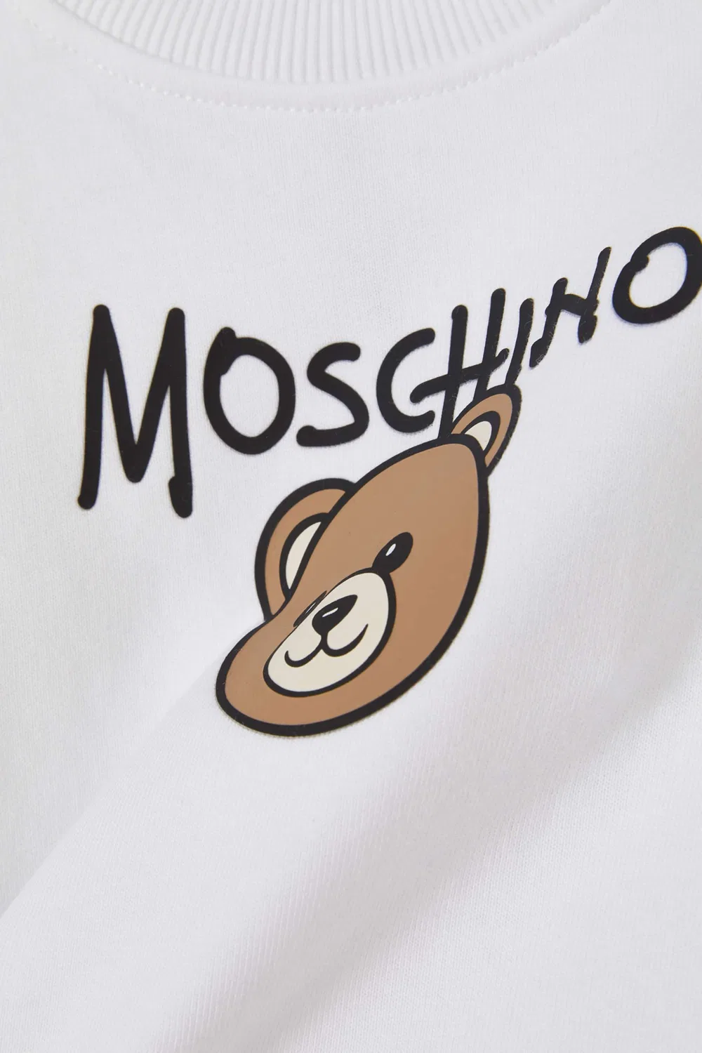 Свитшот хлопковый с принтом медведя Moschino — фото 3