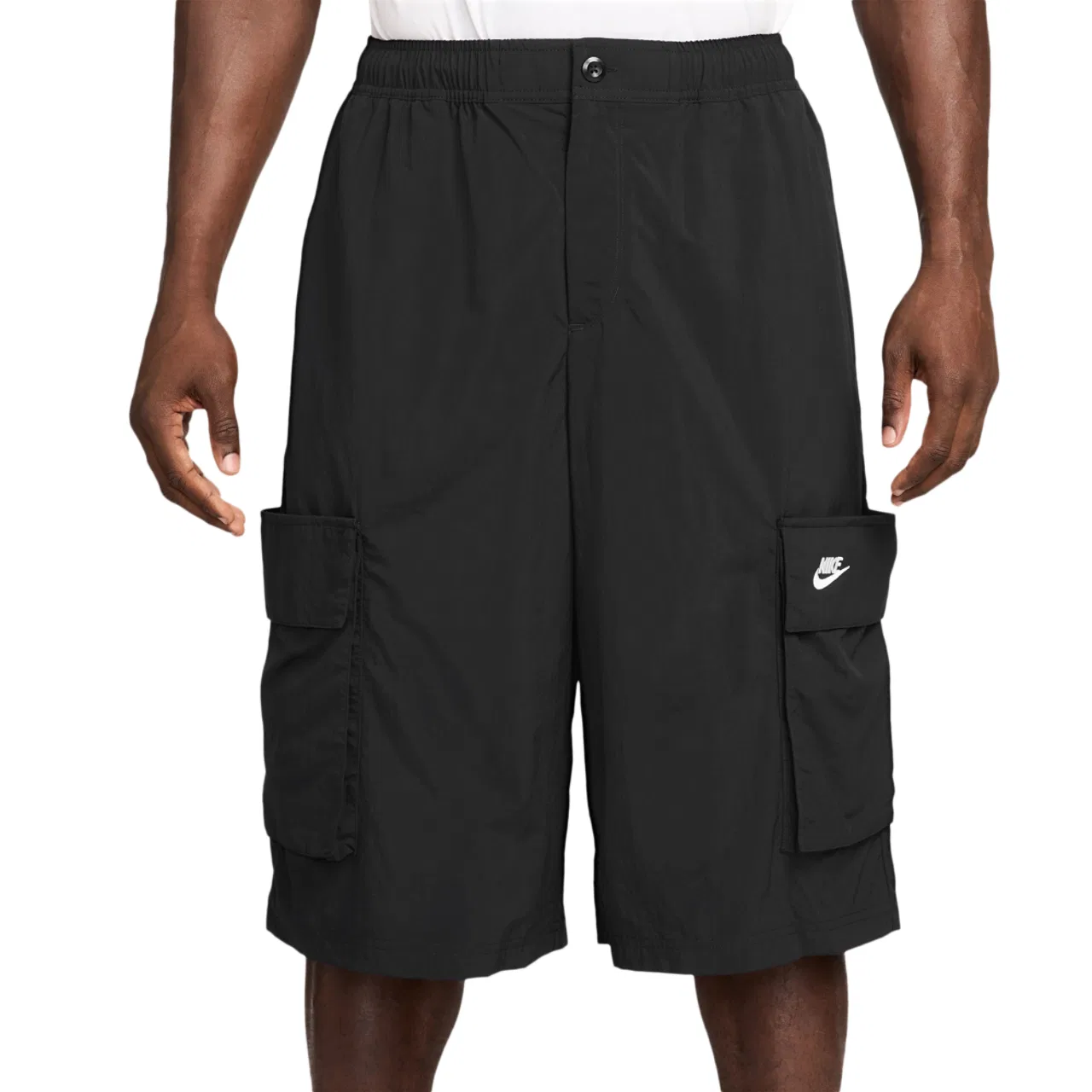 Шорты мужские Club Oversized Cargo Nike, белый/черный
