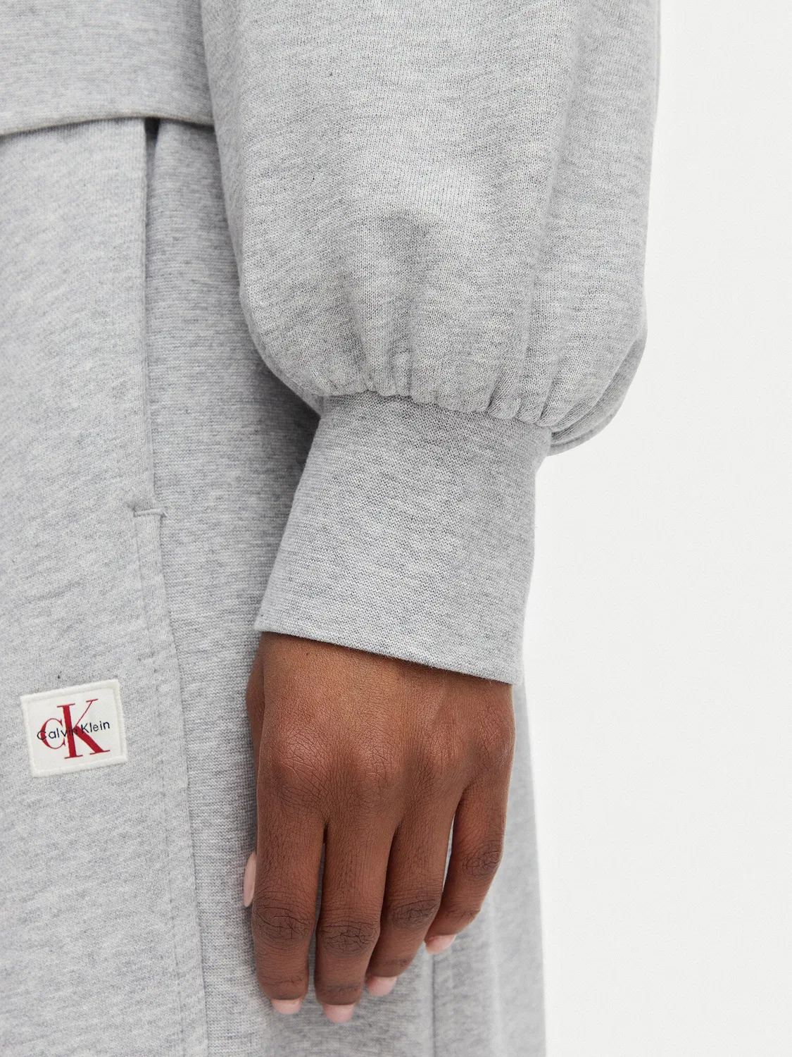 Женская толстовка стандартного кроя Calvin Klein, серый — фото 4