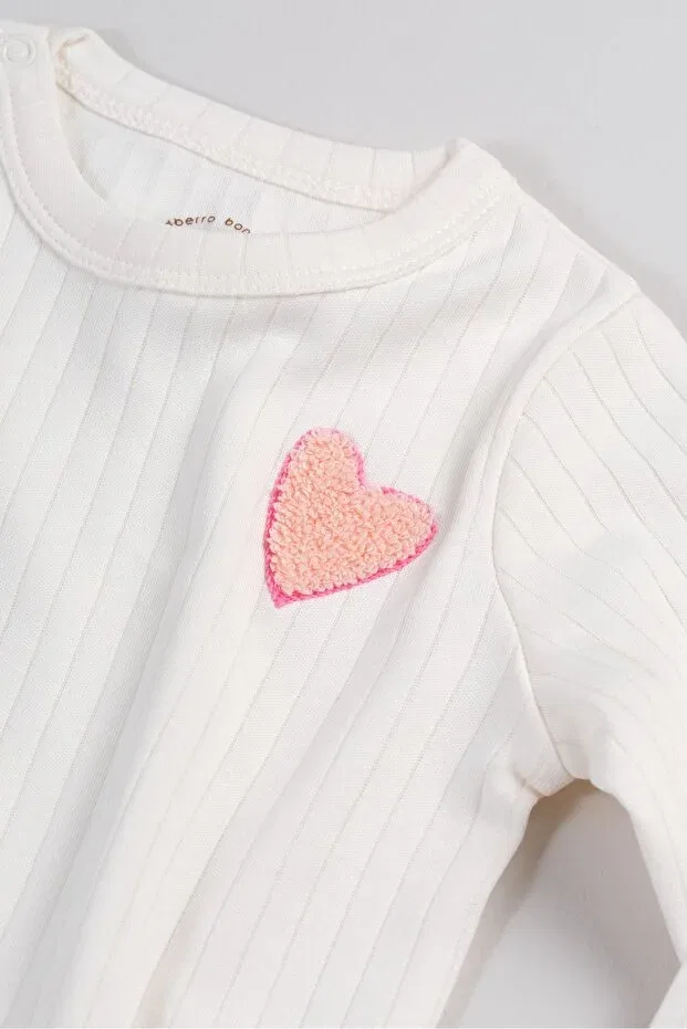 Детская футболка с длинным рукавом с вышивкой Heart Bondberro, Heart — фото 3