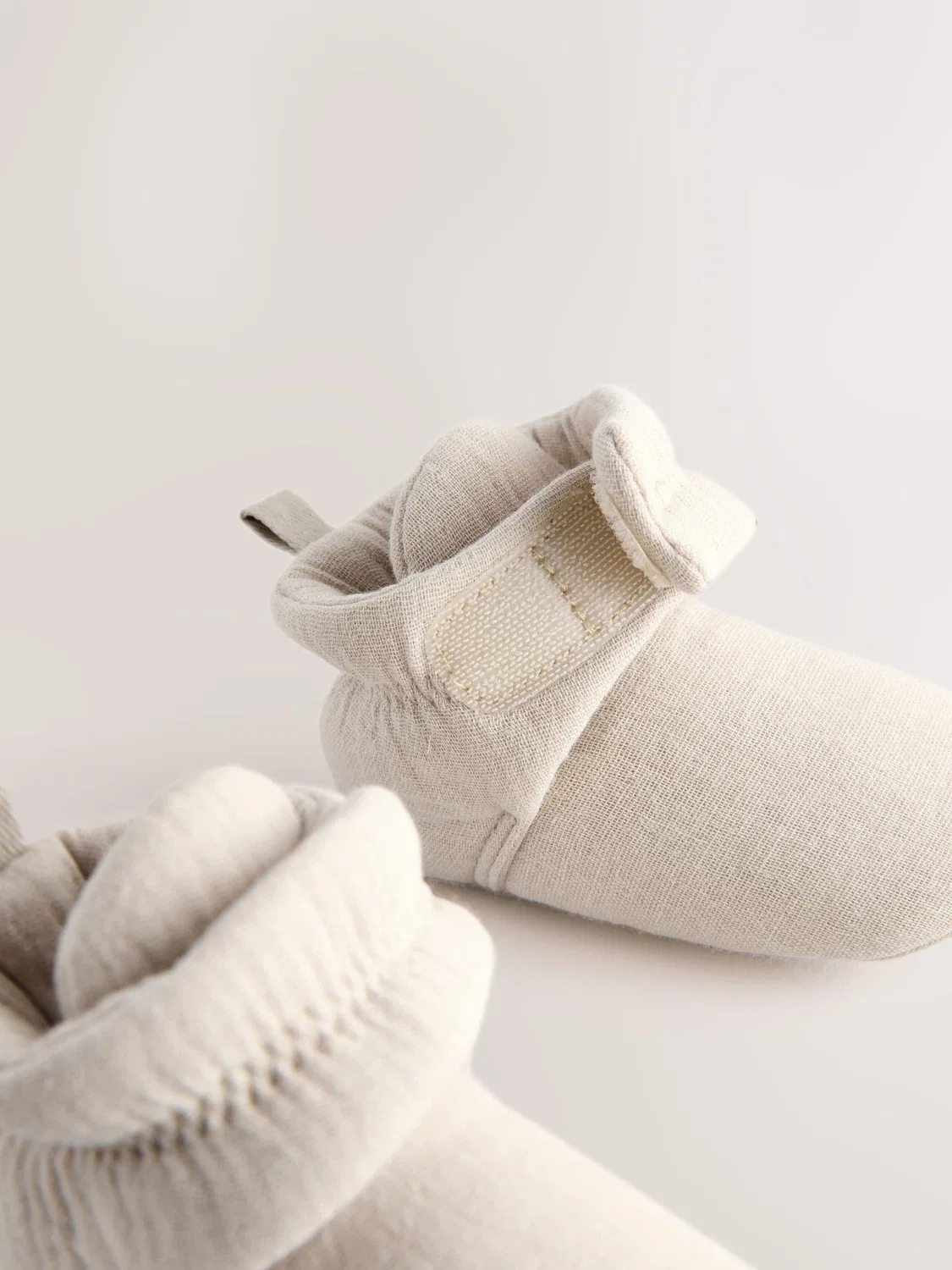 Пинетки Muslin Wrap, модель Baby Slipper Boots Next, нейтральный — фото 3