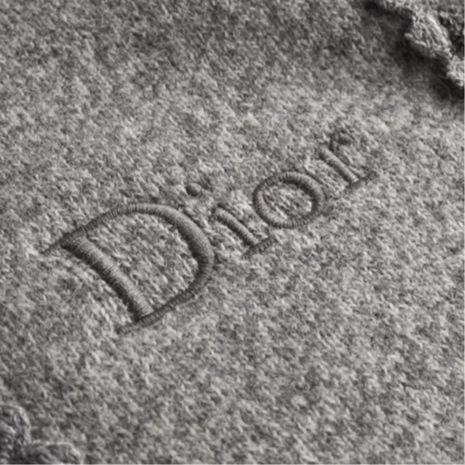Мужской свитер с круглым вырезом, утепленный, DIOR, Gray — фото 3