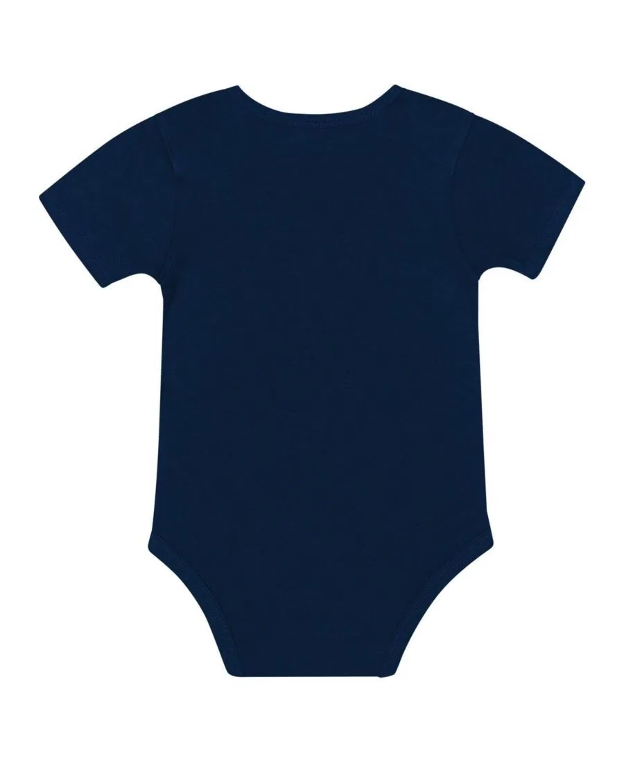 Комплект боди, слюнявчика и шапки Penn State Nittany Lions Dynamic Duo Outerstuff, Navy — фото 4