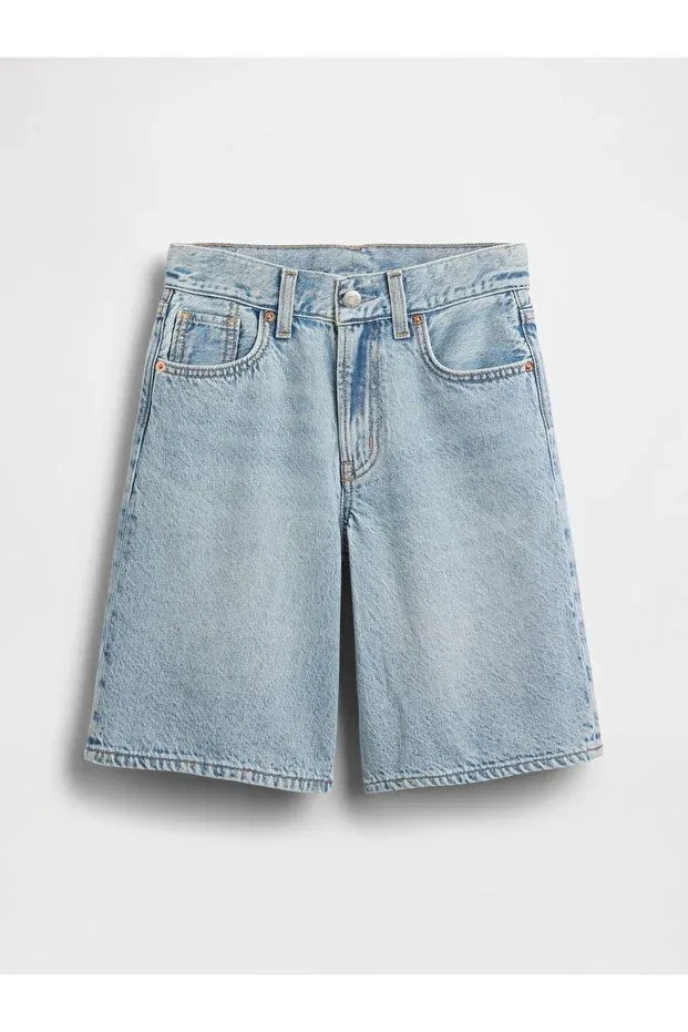 Детские шорты для девочек джинсовые Gap, Light Blue000 — фото 2