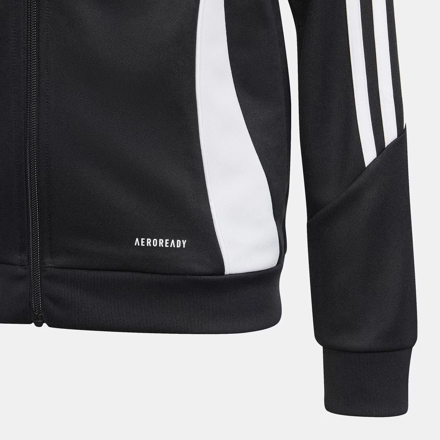 Куртка тренировочная футбольная с длинным рукавом Tiro 24 Adidas, черный — фото 4