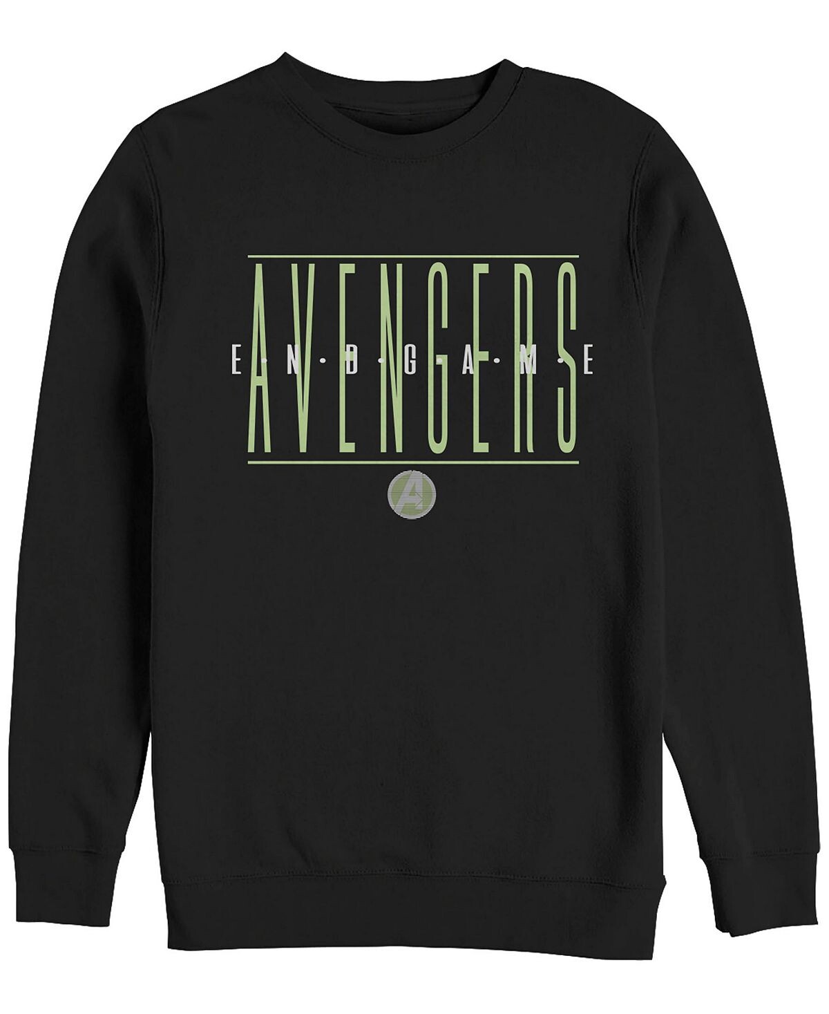 

Текстовый логотип marvel men's avengers endgame, флис с воротником-стойкой Fifth Sun, черный