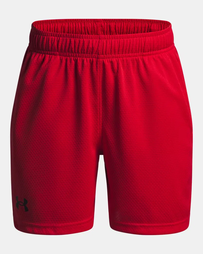 Шорты с длиной по внутреннему шву 12,7 см из легкой дышащей сетки UA Tech Mesh UnderArmour, Red/Black